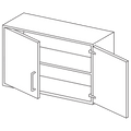 AKW Liberty 1000 x 735 Wall Cabinet