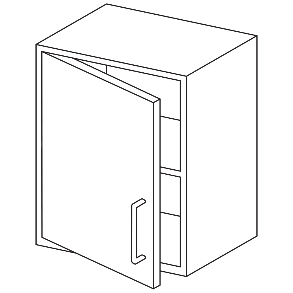 AKW Liberty 600 x 735 Wall Cabinet