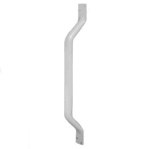 AKW 610x25 diameter flat ended stainless steel white grab rail