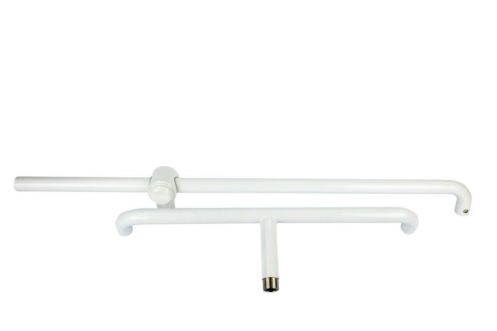 AKW 1110x300x300 Stand Alone T shape SS epoxy grab rail - White