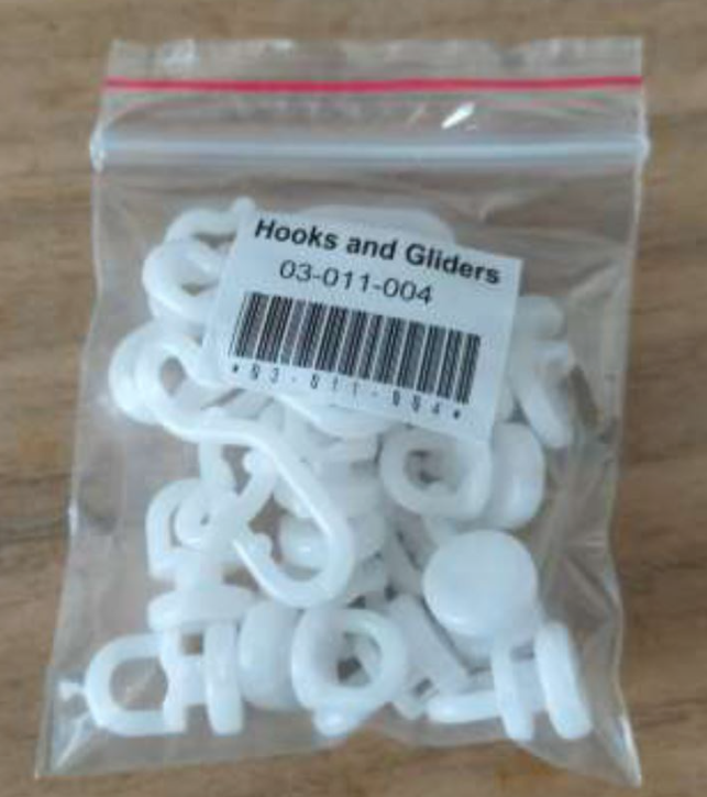 AKW Shower Curtain Hook and Glider Pack