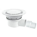 AKW TSG52T150SSCON - Two Piece 50mm Water Seal Trapped Gully - Square Chrome Top