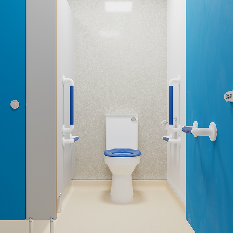 AKW Close Coupled Ambulant Doc M Pack Fluted White