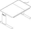 Stonebridge Adjust Height Adjustable Table Top - Manual 500-700mm 900x600 (LH Tilt)