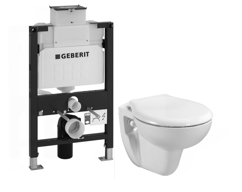 AKW Freelux wall hung toilet pack