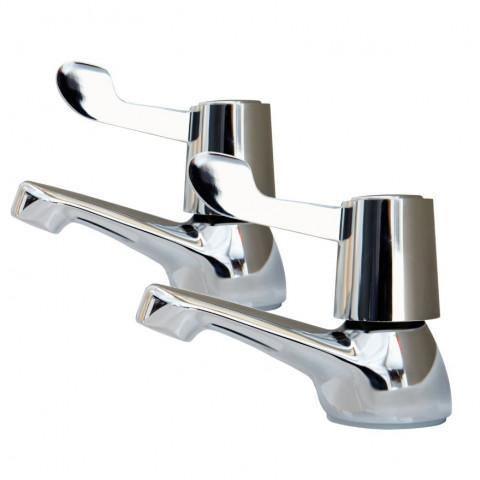 AKW Lever Handle Basin Taps (Pair)