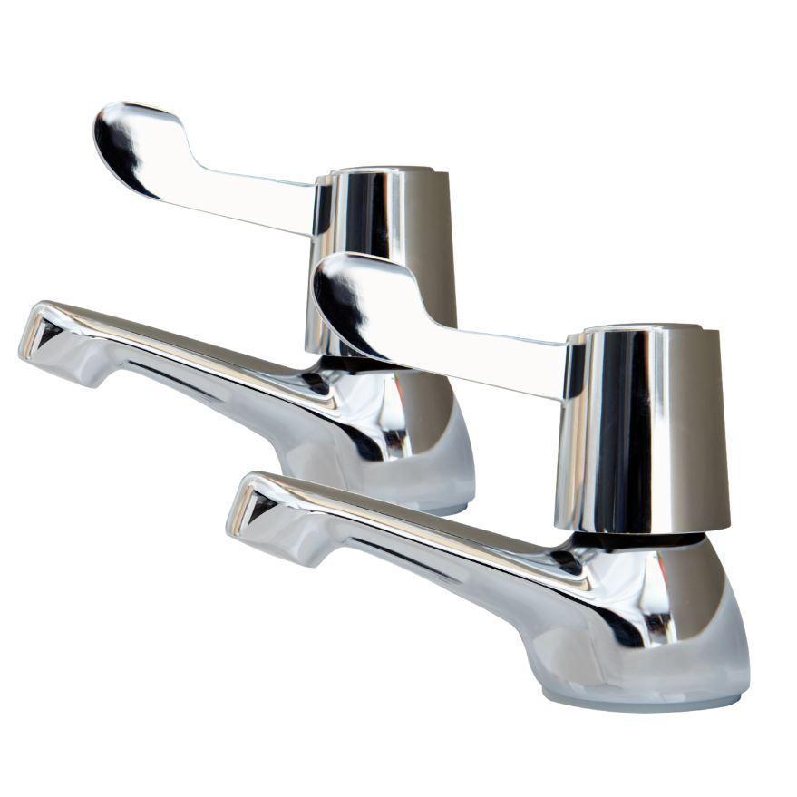 AKW Lever Handle Bath Taps (pair)