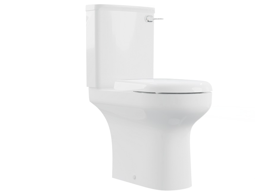 AKW Navlin Raised-Height Close-Coupled Toilet Pan 650mm