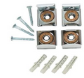 AKW Bevelled Mirror fixing brackets
