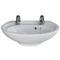 AKW Livenza Plus Sanitaryware Washbasin 500mm 2 Tap Hole