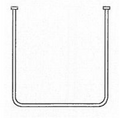 AKW U Shaped Curtain Rail 1200x1120x1200