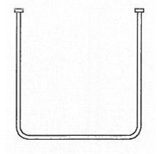 AKW U Shaped Curtain Rail 1050x970x1050