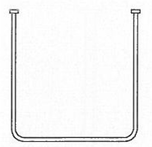 AKW U Shaped Curtain Rail 750x1170x750