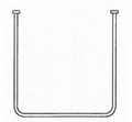 AKW U Shaped Curtain Rail 750x1770x750