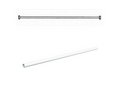 AKW White Bendy Curtain Rail 2500 with x Drop Rods