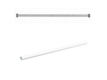 AKW White Bendy Curtain Rail 2500 with x Drop Rods