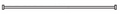 AKW Straight Curtain Rail 2135mm - WHITE