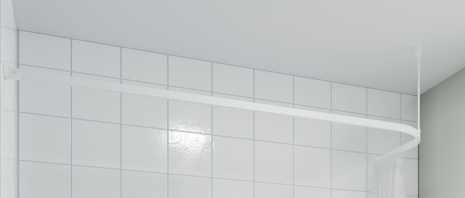 AKW L Shaped Curtain Rail 1500mmx1200mm