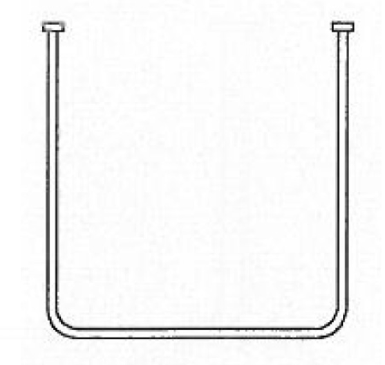 AKW U Shaped Curtain Rail 1000x920x1000