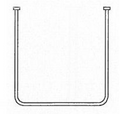 AKW U Shaped Curtain Rail 900x820x900