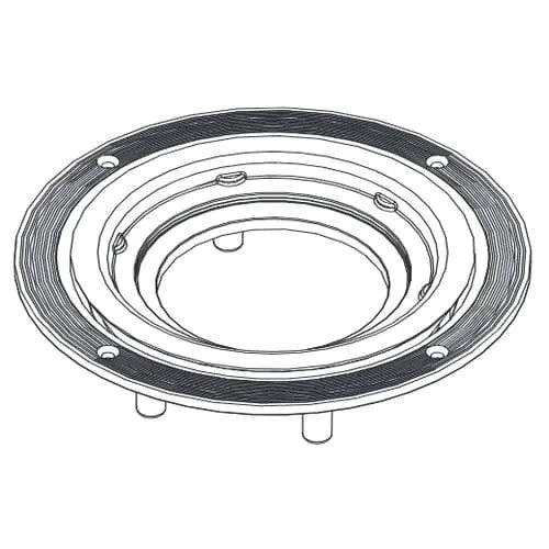 AKW Low Depth GW90 Waste Tuff Form Adaptor (waste not included)