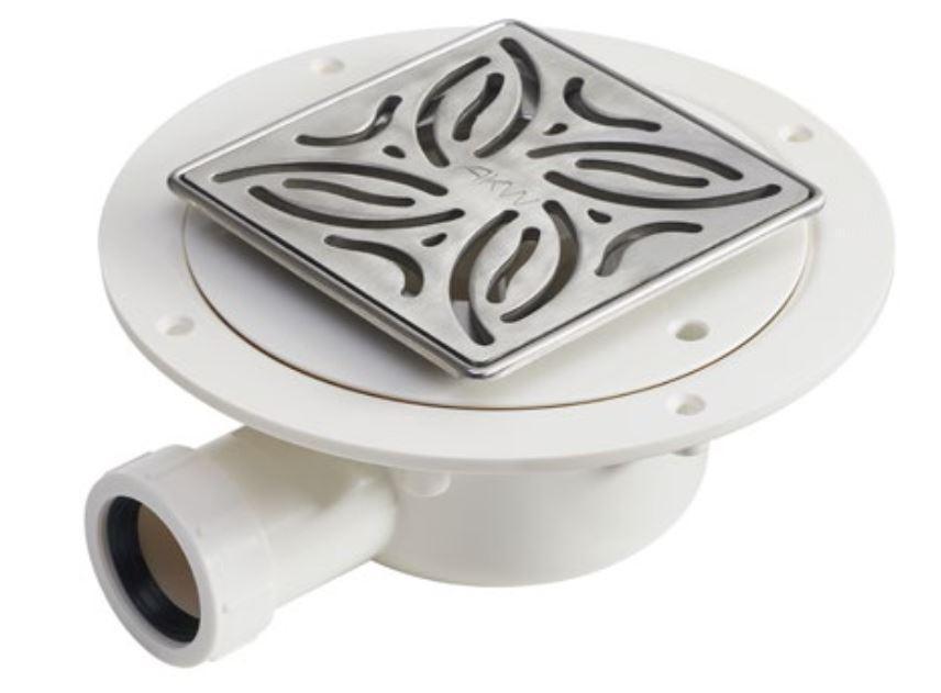 AKW GW90-2 Low Height Wet Waste with TF Tiled Floor Adaptor (UK)