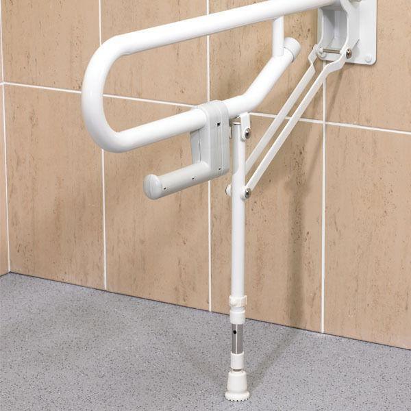 AKW Hinged foldup double hairpin rail-adjustable leg (32mm)White