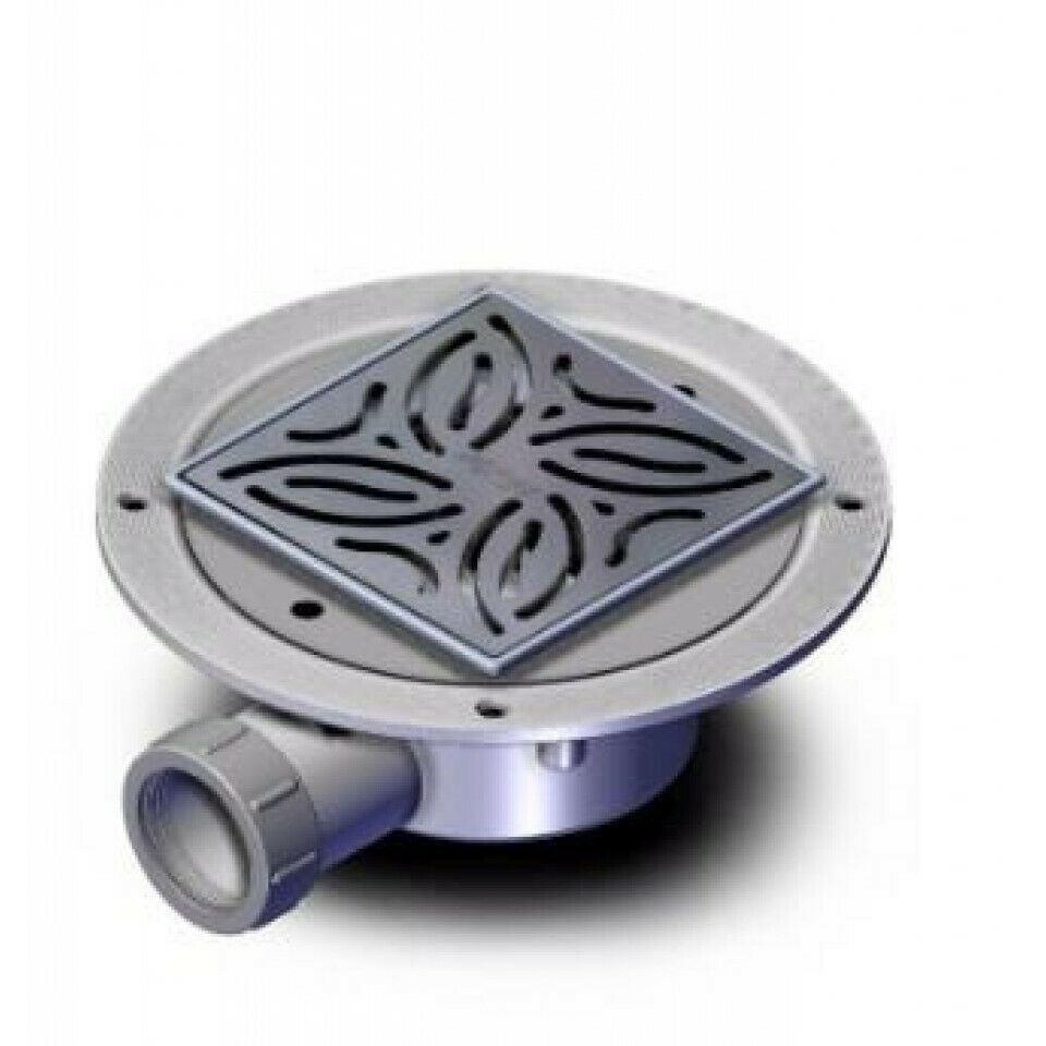 AKW Low Height Dry Waste with TF Tiled Floor Adaptor
