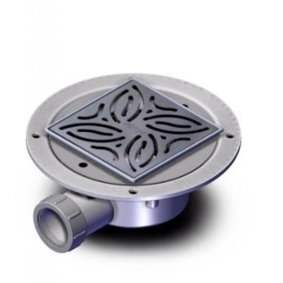 AKW GW90-2 Low Height Wet Waste with TF Vinyl Floor Adaptor (UK)