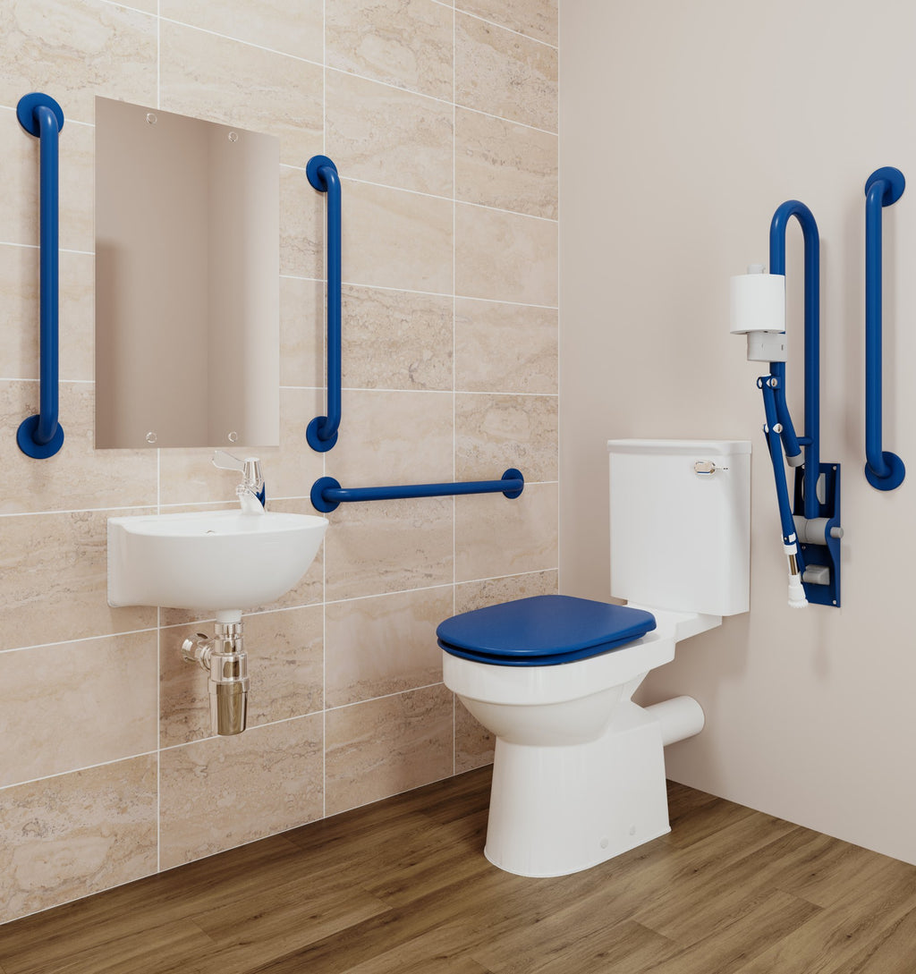 Doc M Accessible Toilet Pack – Premium Scald-Safe Tap (TMV3): example AKW room installation