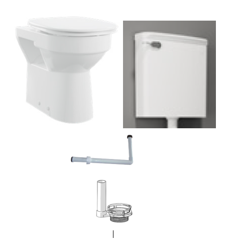 AKW Navlin Raised Height Low Level WC Suite