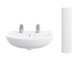 AKW Navlin 450mm 2TH Basin & Full Pedestal