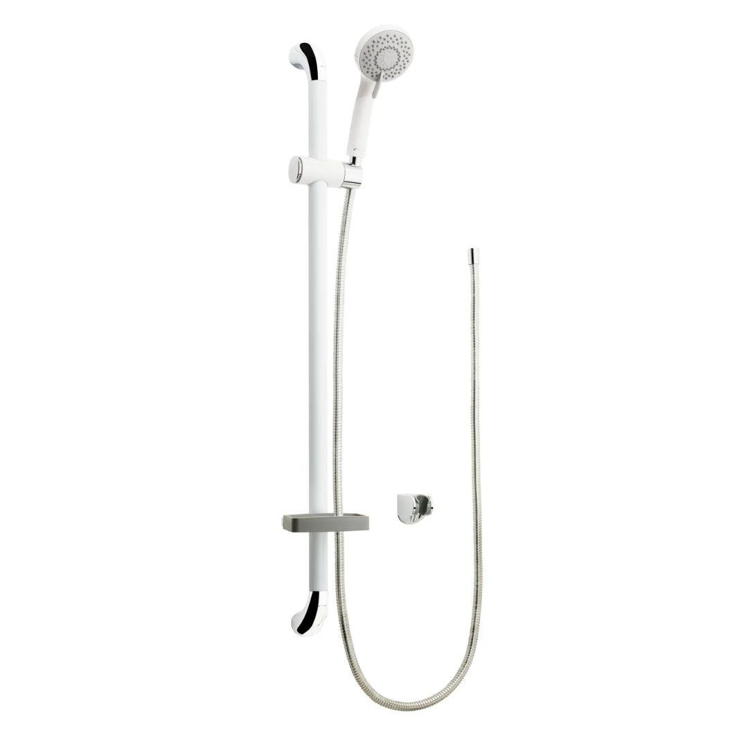 AKW AKW Care Shower Accessory Kit With Rail White 2m Hose