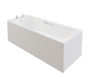 AKW Marlbrook Gloss White Front Bath Panel 1700mm
