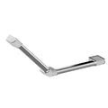 AKW Onyx 2 135 degree angled grab rail chrome & white 400x400mm