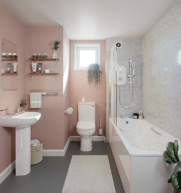 Accessible Bath Pack with Bath Lift: example AKW room installation