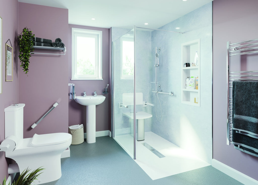 Assisted Care Shower Pack – Scald-Safe (TMV3): example AKW room installation