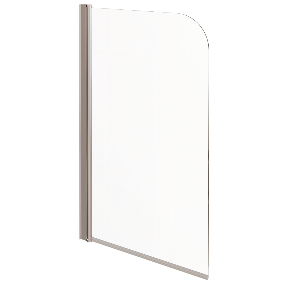 AKW Fixed Curved Top Bath Shower Screen 300mm
