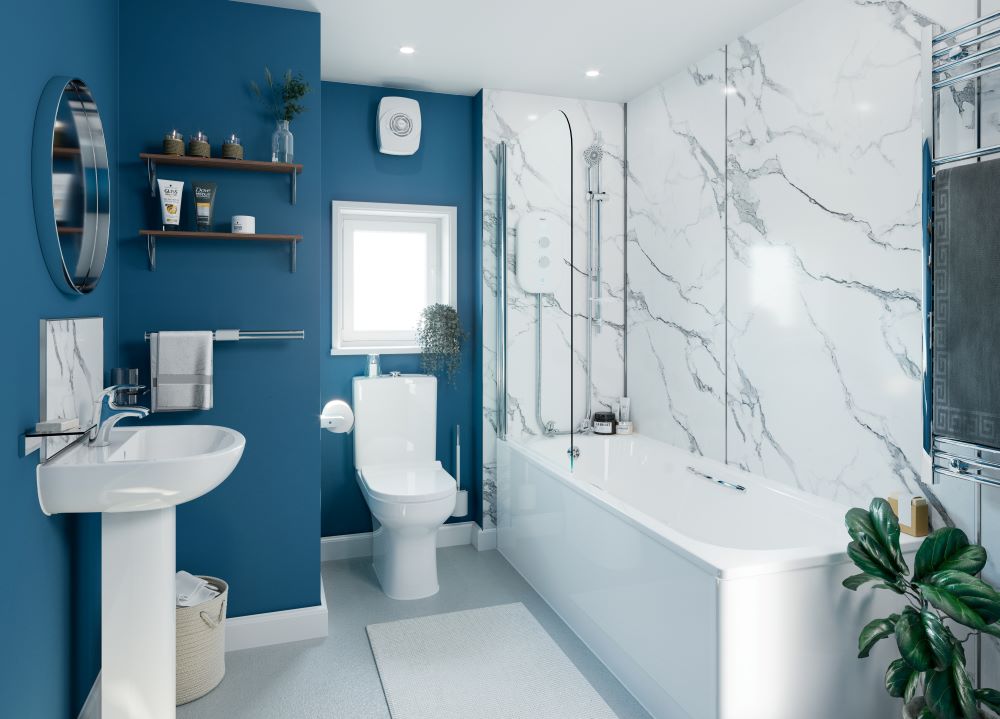 AKW Marlbrook Square Edge Wall Panel 2440 x 1220 Gloss White