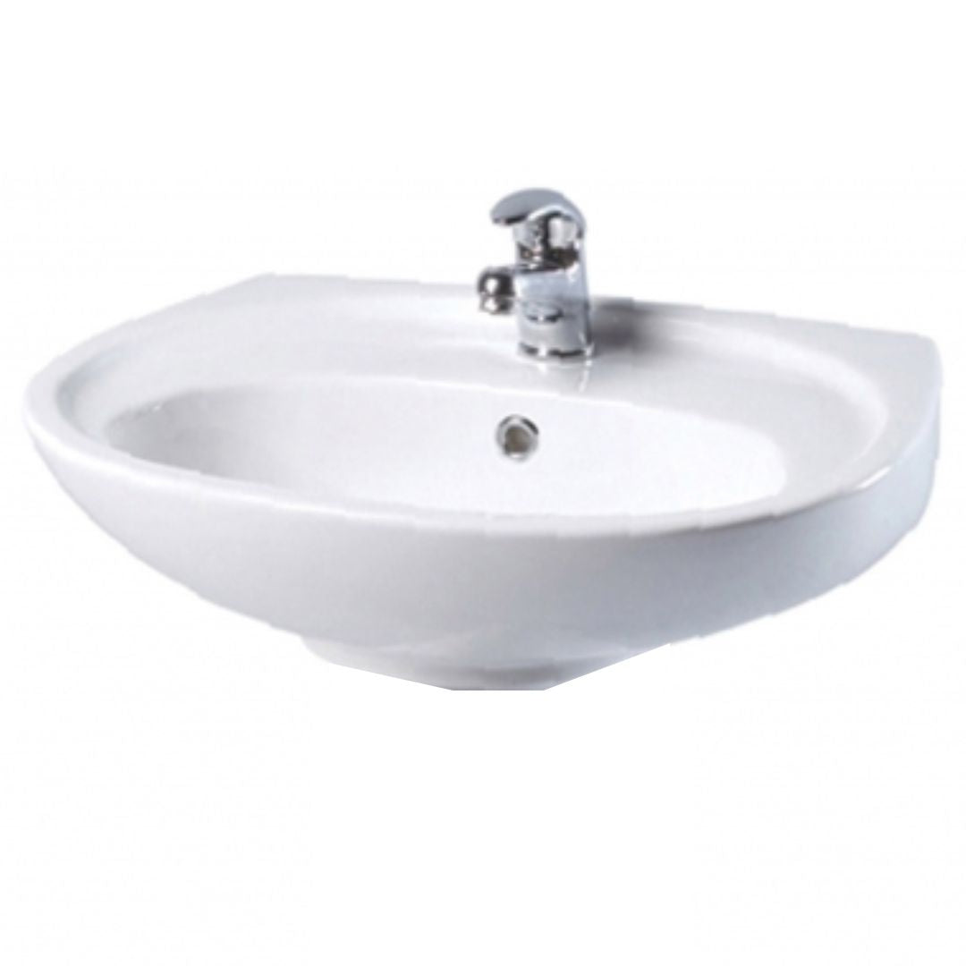 AKW Livenza Sanitaryware - Washbasin 55 cm. 2 Tap Hole