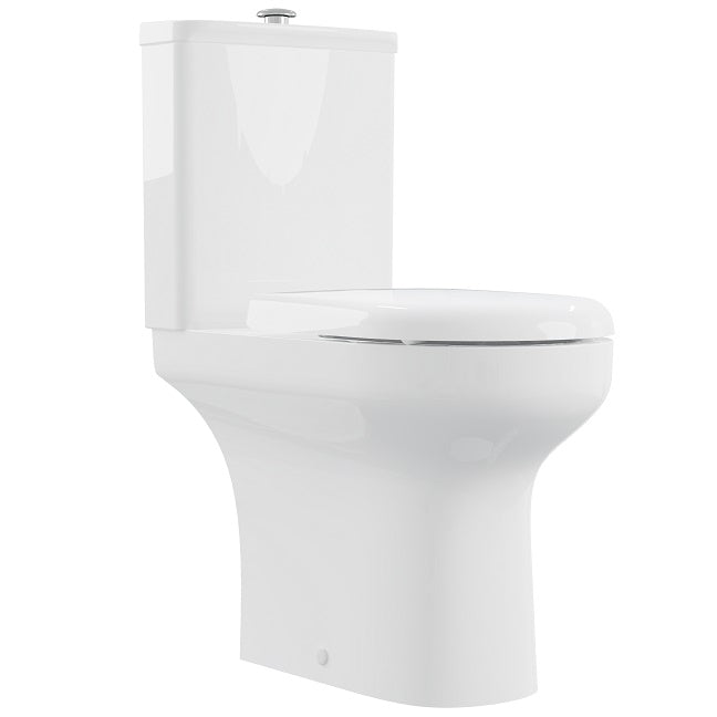 AKW Navlin Raised Height CC 650mm WC Suite - Push Button