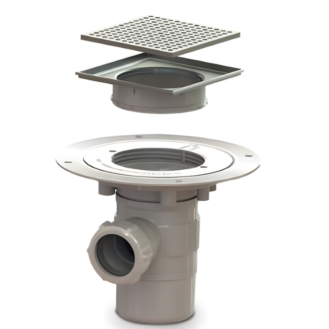 AKW Stainless Steel SFWA Waste with GW50 & Dot Grate