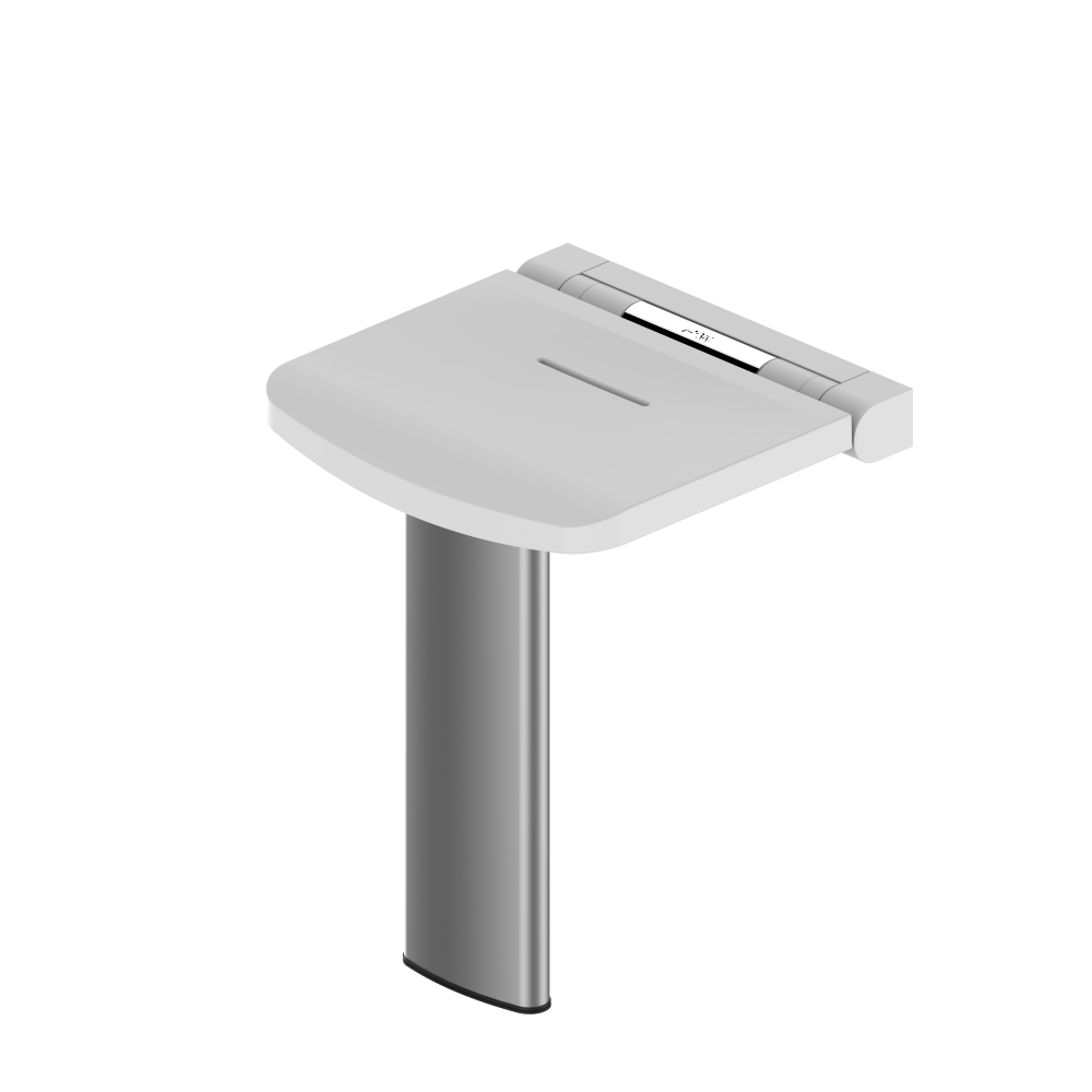 AKW Onyx Compact Fold-up Shower Seat White