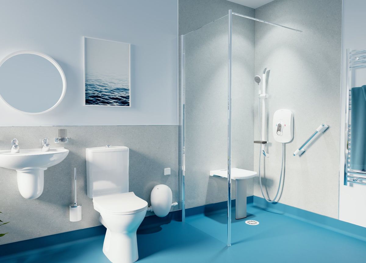 Complete Accessible Bathroom Refit Pack – Premium Scald-Safe (TMV3): example AKW room installation