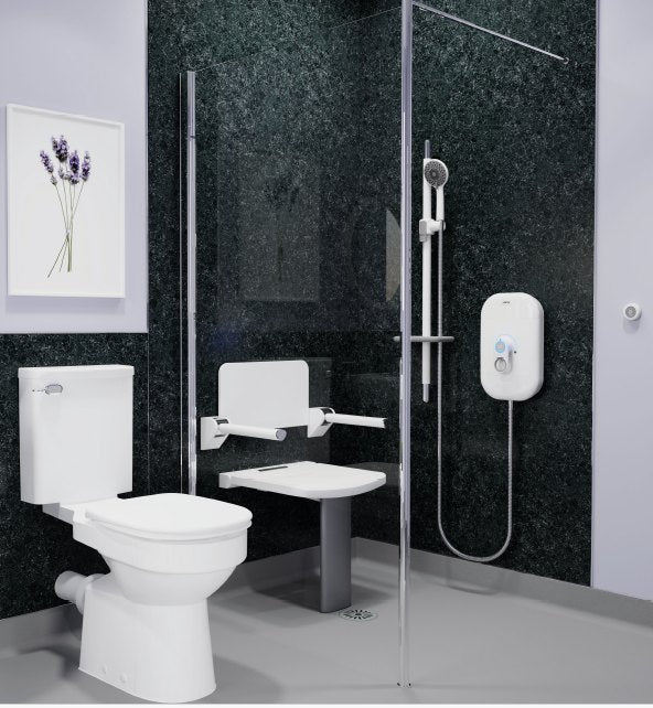 Shower Seat & Grab Rail Pack – Essentials: example AKW room installation
