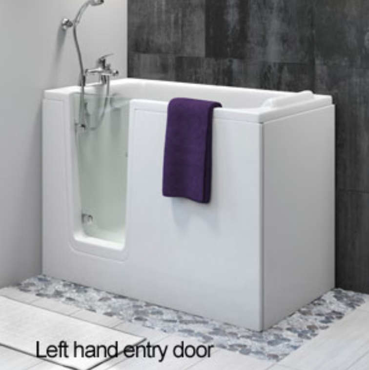 AKW Delamere Deep Soaker Walk In Bath - 1210x650mm RH