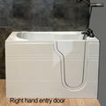 AKW Nunsmere Deep Soaker Walk In Bath - 1270x660mm RH
