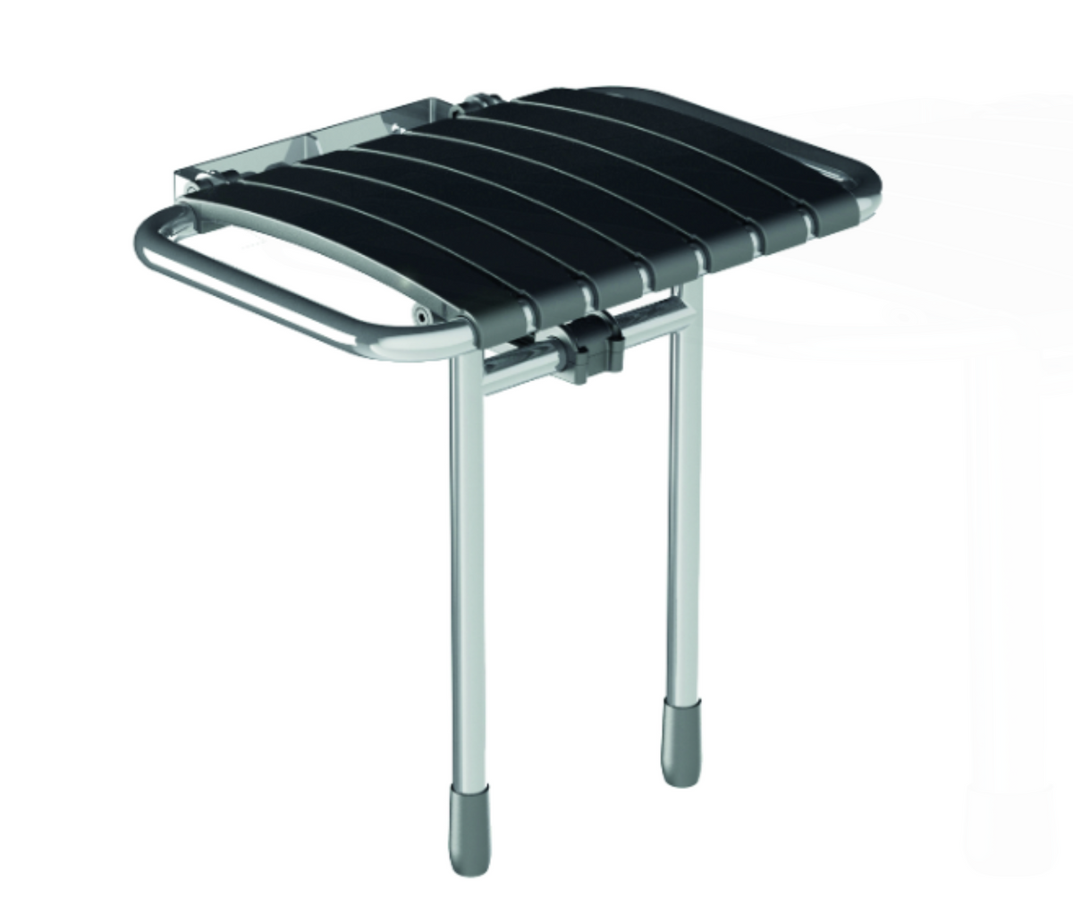 AKW Bama slatted compact fold up seat grey