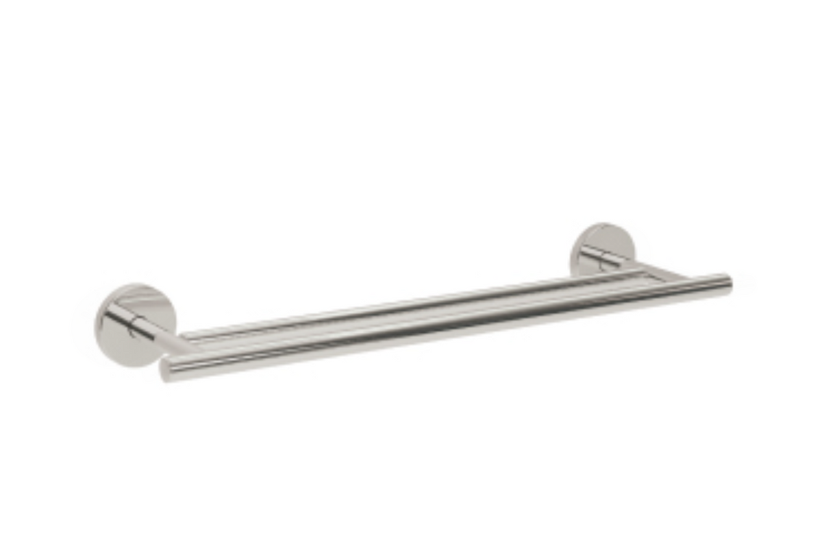 AKW Double Towel Rail 450mm - Stainless 19mm