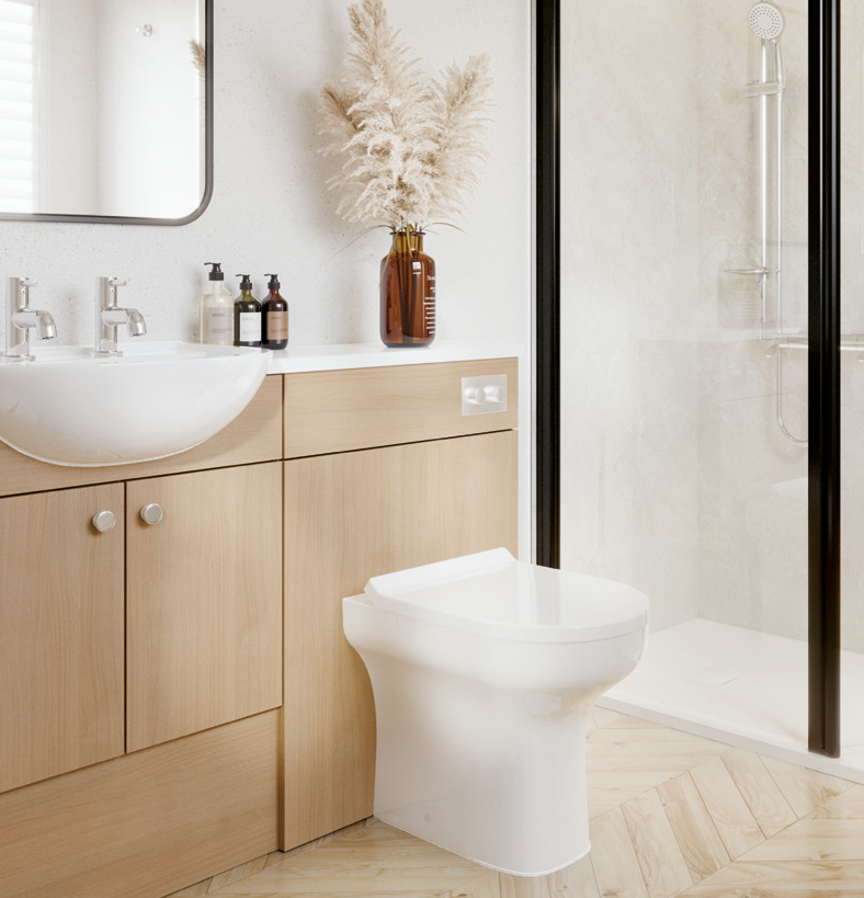 AKW Navlin Standard-Height Back-to-Wall Toilet Pan